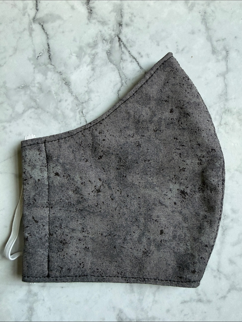 Gray Speckled Adult Face Mask